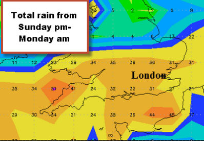 totals could be up to 30mm