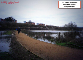 Doing its wetland attenuation job perfectly: Jan 5 2013