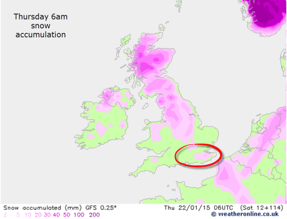 accumulations on Weds/Thurs