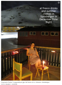 Svalbard Polar night heat wave